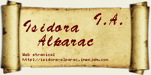 Isidora Alparac vizit kartica